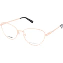 Love Moschino Women's Metal Frame Cat Eye Glasses Gold MOL551-DDB