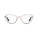 Love Moschino Women's Metal Frame Cat Eye Glasses Gold MOL551-DDB