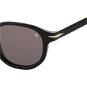 DAVID BECKHAM Unisex Sunglasses DB-1007/S-807 IR – Black Acetate Frame, Brown Photochromic Lenses, 49/24/145 mm