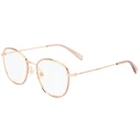 Levi's LV1027 PY3 Γυναικείος Μεταλλικός Σκελετός Γυαλιών Οράσεως Στρογγυλός Ροζ Χρυσό Μέγεθος 50/21/145