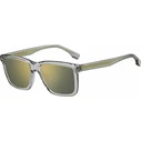 BOSS Men's Sunglasses 1317/S KB7/CW (55/18/145) – Grey Mirror Lenses, Acetate Frame