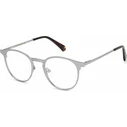 Polaroid Men's Metal Eyeglass Frame Silver PLD D442 R81