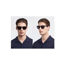 David Beckham Men's Sunglasses DB-7076-S-807 (50/23/145) Black Acetate Frame, Grey Lenses, Category 3 UV400