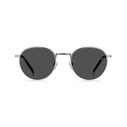 Tommy Hilfiger Men's Sunglasses TH-1973-S-6LB (50/22/145) – Silver Metal Frame, Grey (IR) Lenses