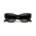 Polaroid Women's Sunglasses PLD6199/S/X 807M9 - Black Resin Cat Eye Frame, Grey Polarized Lenses (50/20/140 mm)