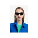 Polaroid Women's Sunglasses PLD6199/S/X 807M9 - Black Resin Cat Eye Frame, Grey Polarized Lenses (50/20/140 mm)