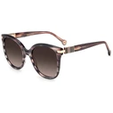 Carolina Herrera Women Sunglasses HER0134S1ZX (55/21/145) Acetate Pink Frame Brown Degraded Lenses
