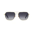 David Beckham DB1128GSRHL Men's Aviator Sunglasses — Gold Metal Frame, Grey Gradient Lenses (59/16/145)