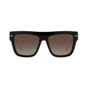 CARRERA Women's Sunglasses 3016/S 80S/LA 55-17-140 Black Acetate Brown Degraded Polarized (Category 3)
