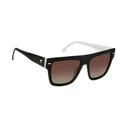 CARRERA Women's Sunglasses 3016/S 80S/LA 55-17-140 Black Acetate Brown Degraded Polarized (Category 3)