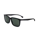 BOSS Men's Sunglasses BOSS 1579/S 807 — Black Acetate Frame, Green Polarized Lenses, 57/17/145 mm