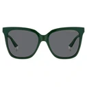 POLAROID Women's Sunglasses PLD4155/S/X 1ED — 55/17/145 — Polarized Grey/Green Lenses
