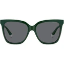 POLAROID Women's Sunglasses PLD4155/S/X 1ED — 55/17/145 — Polarized Grey/Green Lenses
