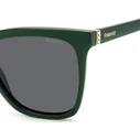 POLAROID Women's Sunglasses PLD4155/S/X 1ED — 55/17/145 — Polarized Grey/Green Lenses