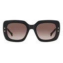 Carolina Herrera HER 0186/S GUU/HA Women's Sunglasses 52/22/145 Black Acetate, Brown Gradient Lenses (Category 2)
