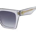 Tommy Hilfiger Women's Sunglasses TH-2100-S-KB7 (53/19/140) - Grey Acetate Frame, Grey / Grey Azure Lenses, Category 3 UV400