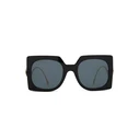 ETRO Women's Sunglasses ETRO0026S807 (54/23/140) Black acetate frame, Grey lenses, Category 3 UV