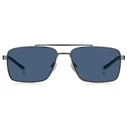 Tommy Hilfiger Men's Sunglasses TH-2078-S-R80 (58/16/145) - Grey Metal Frame, Blue Lenses, Category 3