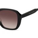 Tommy Hilfiger Women's Sunglasses TH-2105-S 807 – Black Acetate Frame, Brown Degraded Lenses