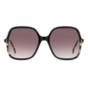 Carolina Herrera Women/Unisex Sunglasses HER0244S WR7 - Black Acetate Frame, Pink Degraded (Gradient) Lenses, 56/18/140 mm