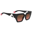 Missoni Women's Sunglasses MIS 0170/S 807 M2 - Acetate Frame (Black), Brown Degraded Lenses, 55/19/140 mm