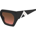 Missoni Women's Sunglasses MIS 0170/S 807 M2 - Acetate Frame (Black), Brown Degraded Lenses, 55/19/140 mm