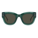 Carolina Herrera Women's Sunglasses HER 0222/S ACK/IR - Acetate Frame, Green/Tortoiseshell, Grey Lenses (47/26/145 mm)
