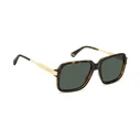 Polaroid Men's Sunglasses PLD6220/S/X 086 (56/18/140 mm, Brown Tortoise Frame, Green Lenses)