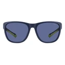Polaroid Sport Unisex Sunglasses PLD7051/S FLL – Navy blue resin frame, blue lenses, 57/19/130 mm
