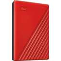 External Hard Drives Western Digital My Passport 2TB USB 3.2 Gen 1 Portable Hard Drive Red