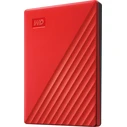 External Hard Drives Western Digital My Passport 2TB USB 3.2 Gen 1 Portable Hard Drive Red