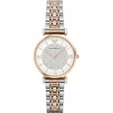 Emporio Armani Gianni Women's Quartz Watch 32 mm Pink IP Gold Stainless Steel Bracelet AR1926 (SKU AR11244)