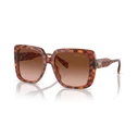 Michael Kors Mallorca Women's Sunglasses MK2183U 35553B - Brown acetate frame, Brown gradient lenses, Size 55/18/140 mm
