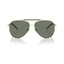 MICHAEL KORS Portugal Sunglasses MK1146-10143H Gold Metal Frame Green Lens 59/13/140 (Women)