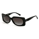 Michael Kors Women's Sunglasses MK2215 30058G Black Acetate Frame with Black Gradient (Grey) Lenses 56/18/140 mm