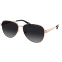 Γυαλιά Ηλίου Michael Kors Biarritz Unisex Ροζ Χρυσό Μεταλλικό Σκελετό Γκρι Ντεγκραντέ Φακό MK1160-1108T3