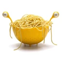 Κουζίνα Ototo Spaghetti Monster Yellow Colander