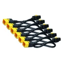 Σετ Καλωδίων Τροφοδοσίας APC 6τμχ Locking C19 σε C20 1.2 m (AP8714S)