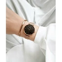 Daniel Wellington Petite Ashfield Γυναικείο Ρολόι 36mm Μπαταρίας με Ροζ Χρυσό Μεταλλικό Μπρασελέ