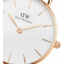 Daniel Wellington Petite Dover Women's 28mm Quartz Watch with White Leather Strap DW00100313