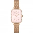 Daniel Wellington Quadro Γυναικείο Ρολόι 20mm Μπαταρίας με Ροζ Χρυσό Μεταλλικό Μπρασελέ DW00100669