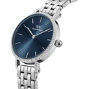 Daniel Wellington Petite Lumine Γυναικείο Ρολόι 28mm Ασημί Μεταλλικό Μπρασελέ DW00100664