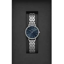 Daniel Wellington Petite Lumine Γυναικείο Ρολόι 28mm Ασημί Μεταλλικό Μπρασελέ DW00100664