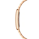 Daniel Wellington Women's Watch 32 mm Bound 9-Link Rose Gold Stainless Steel Bracelet, White Dial, Quartz (DW00100699)