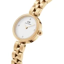 Daniel Wellington Lumine Crystals Γυναικείο Ρολόι 22mm Χρυσό Μεταλλικό Μπρασελέ - DW00100715