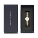 Daniel Wellington Lumine Crystals Γυναικείο Ρολόι 22mm Χρυσό Μεταλλικό Μπρασελέ - DW00100715