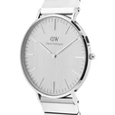 Daniel Wellington Men's Battery Watch with Silver Metal Bracelet DW00100775