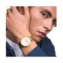 Daniel Wellington Piano Ανδρικό Ρολόι 40mm Μπαταρίας με Χρυσό Μεταλλικό Μπρασελέ DW00100779