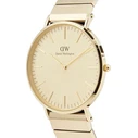 Daniel Wellington Piano Ανδρικό Ρολόι 40mm Μπαταρίας με Χρυσό Μεταλλικό Μπρασελέ DW00100779