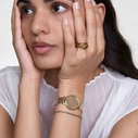 Daniel Wellington Petite 28mm Γυναικείο Ρολόι DW00100795 - Χρυσό Ατσάλινο Mesh Μπρασελέ, Ροζ Καντράν